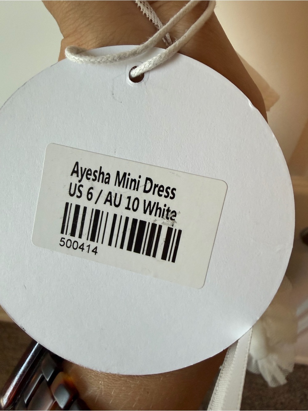 ⚡️NWT Princess Polly Ayesha Ivory Strapless Ruffled Tulle Mini Dress - Picture 6 of 6